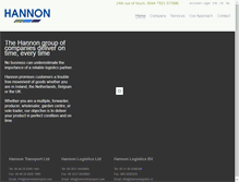 Tablet Screenshot of hannontransport.com